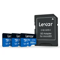 Lexar High-Performance 633x – Carte microSDHCmicroSDXC UHS-I Série BLEUE (3)