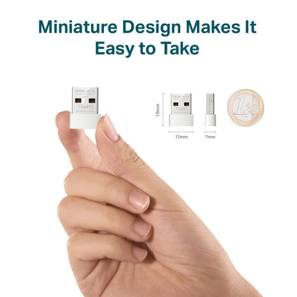 Second image of Mercusys MW150US – Adaptateur Wi-Fi Nano USB N150 (150 Mbps)