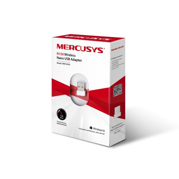 Mercusys MW150US – Adaptateur Wi-Fi Nano USB N150 (150 Mbps)