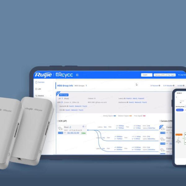 Second image of Ruijie Reyee RG-EST310 V2 – Pont sans fil 5 GHz MIMO 802.11ac, portée 1 km (kit de 2 unités)